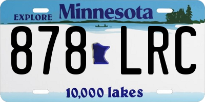 MN license plate 878LRC