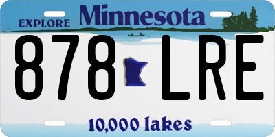 MN license plate 878LRE
