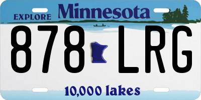 MN license plate 878LRG