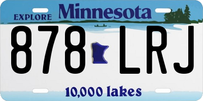 MN license plate 878LRJ
