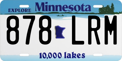 MN license plate 878LRM