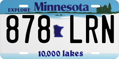 MN license plate 878LRN