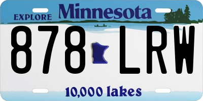 MN license plate 878LRW