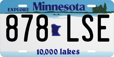 MN license plate 878LSE