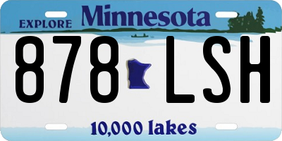 MN license plate 878LSH