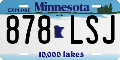 MN license plate 878LSJ