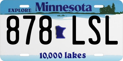 MN license plate 878LSL