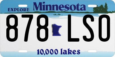 MN license plate 878LSO