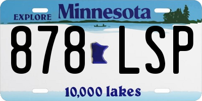 MN license plate 878LSP