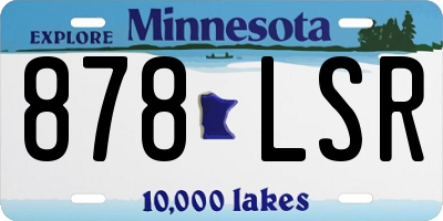 MN license plate 878LSR