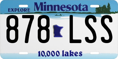 MN license plate 878LSS