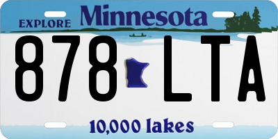 MN license plate 878LTA