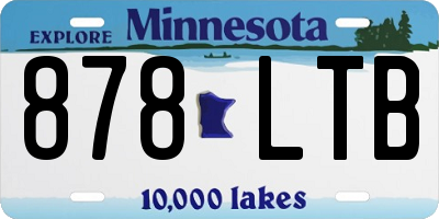 MN license plate 878LTB