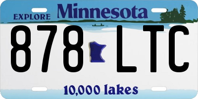 MN license plate 878LTC