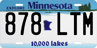 MN license plate 878LTM