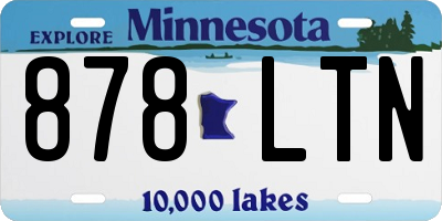MN license plate 878LTN