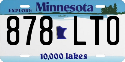 MN license plate 878LTO