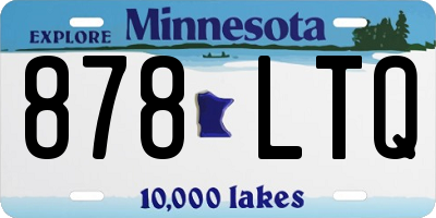 MN license plate 878LTQ