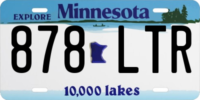 MN license plate 878LTR