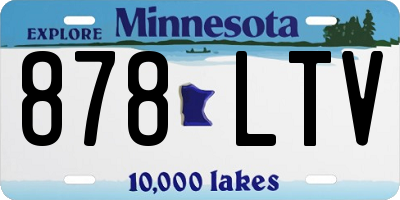 MN license plate 878LTV