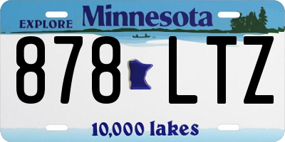 MN license plate 878LTZ