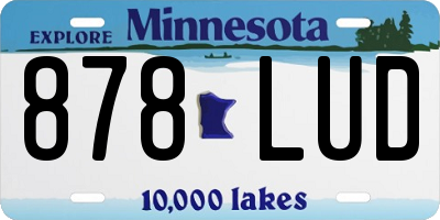 MN license plate 878LUD