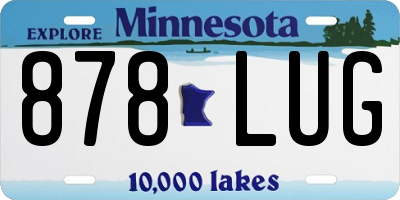 MN license plate 878LUG