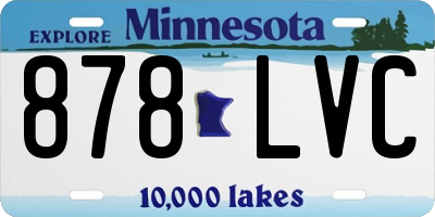MN license plate 878LVC