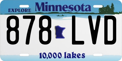 MN license plate 878LVD