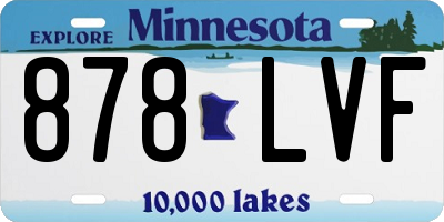 MN license plate 878LVF