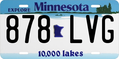 MN license plate 878LVG