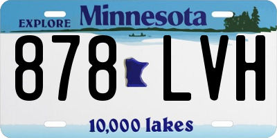 MN license plate 878LVH