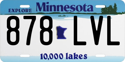 MN license plate 878LVL