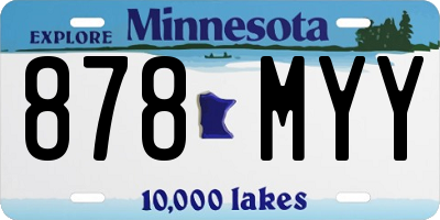 MN license plate 878MYY
