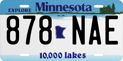 MN license plate 878NAE