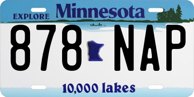MN license plate 878NAP