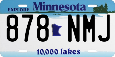 MN license plate 878NMJ