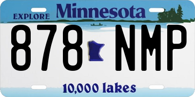 MN license plate 878NMP