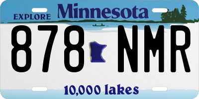 MN license plate 878NMR