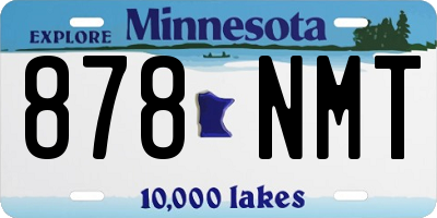 MN license plate 878NMT