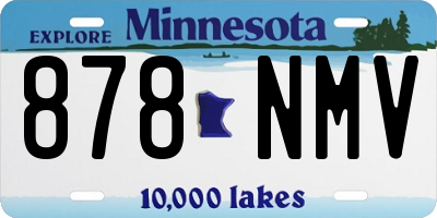 MN license plate 878NMV