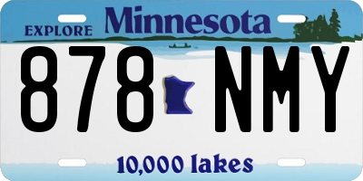 MN license plate 878NMY