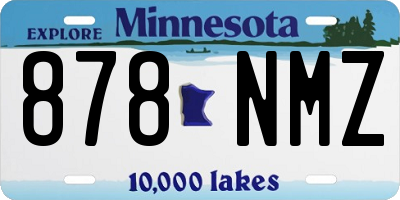 MN license plate 878NMZ