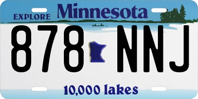 MN license plate 878NNJ
