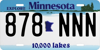 MN license plate 878NNN