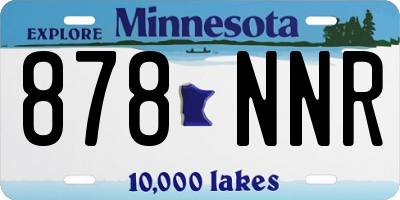 MN license plate 878NNR