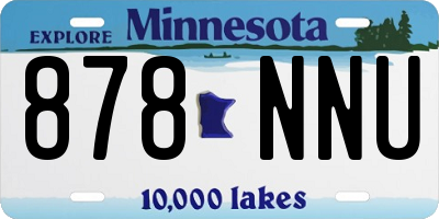 MN license plate 878NNU