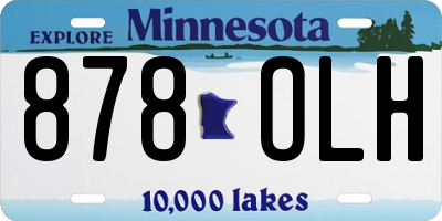 MN license plate 878OLH