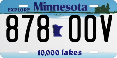 MN license plate 878OOV
