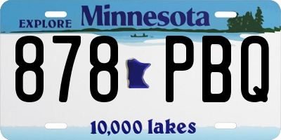 MN license plate 878PBQ